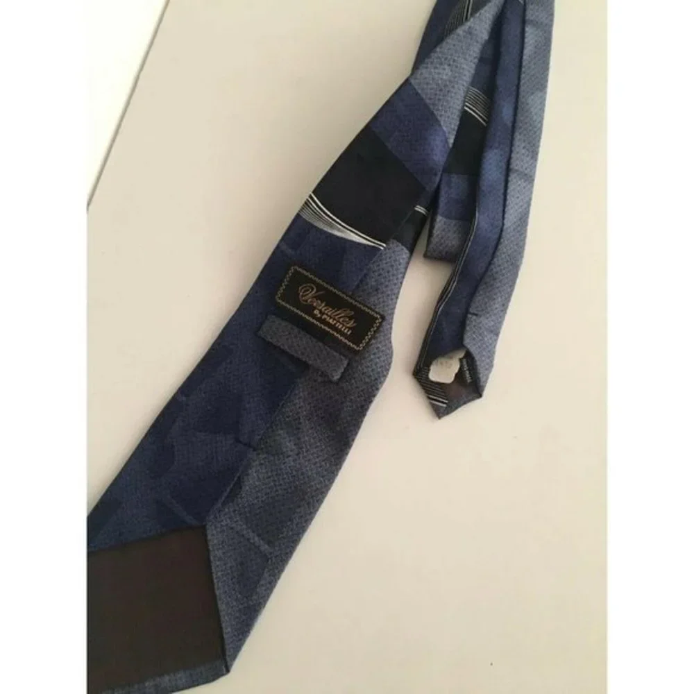 Versailles By Piattelli Men's‎ 100% Silk Blue Rocka